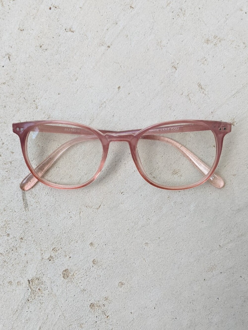 ASOS Pink Vintage Retro Style Faux Glasses